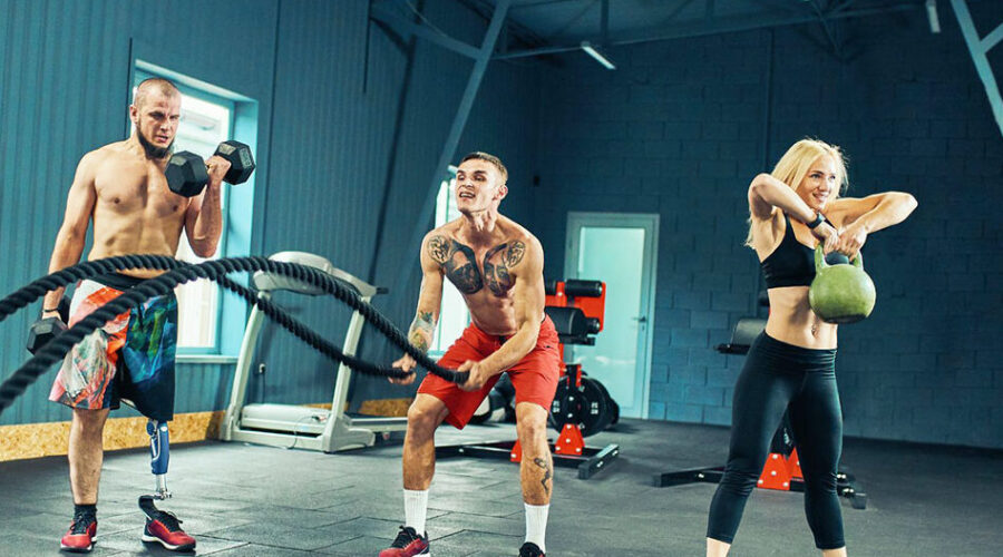 persone che si allenano